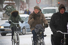 Snowstorm Multitasking - Winter Cycling in Copenhagen