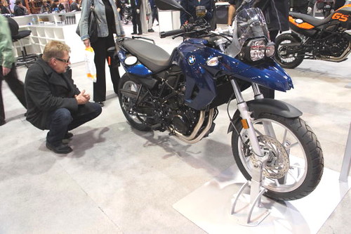 BMW bike, Vancouver Motorcycle Show 2011, Tradex Exhibition Centre, Abbotsford, BC