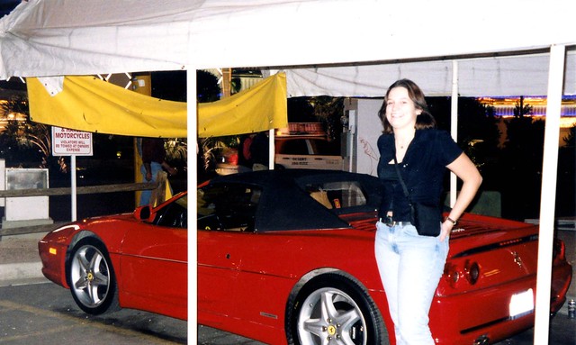 Me in Las Vegas With A Ferrari Old Scan