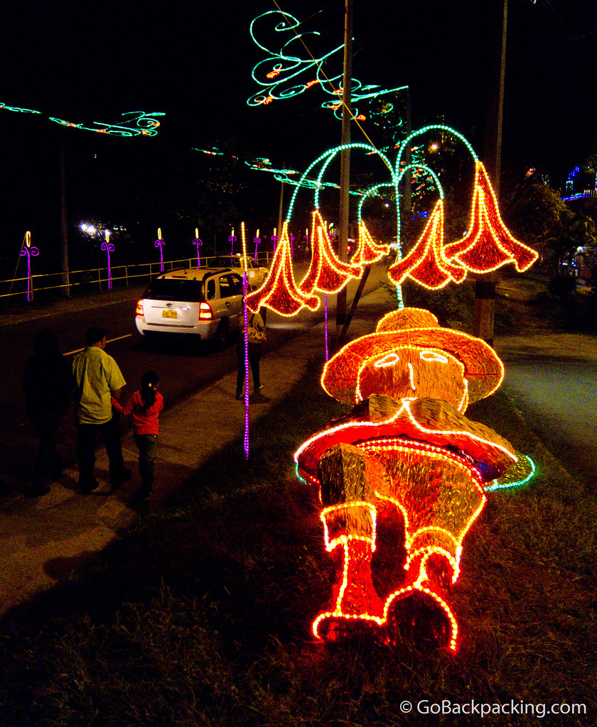 Christmas lights in Envigado
