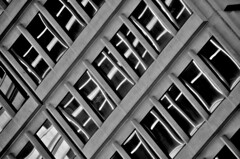 urban window reflections and distortions