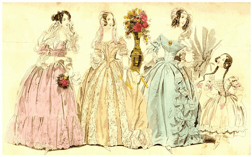 19th Century Fashion Plate: Godey's Ladies Book 1839