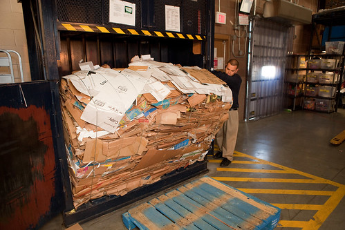How Walmart recycles cardboard
