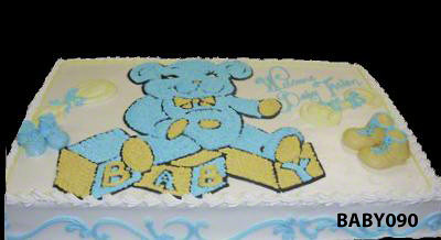 Baby Shower Cakes Houston on Baby090 Teddy Bear Cake Sheet Cake With Wilton Tip 90   Flickr   Photo