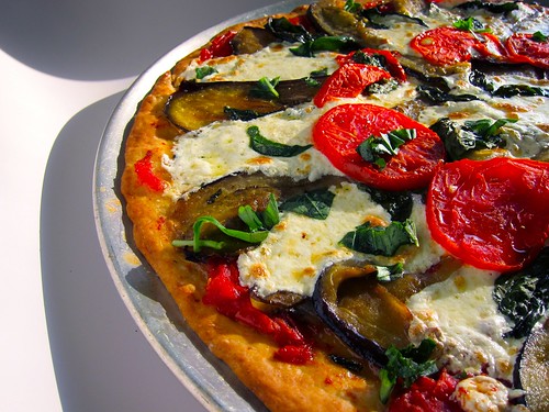 eggplant parm pizza