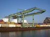 2001 Berlin Containerportalkran 75t am Haken/40t am Spreader Nordufer Becken III Westhafen Westhafenstraße in 13353 Moabit