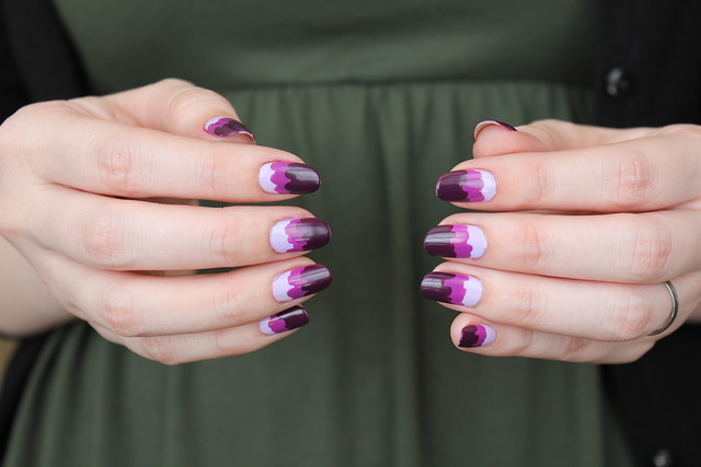 Purple mountain nails