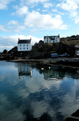 St Abbs reflections ... view on black