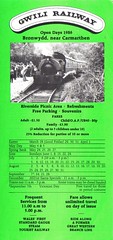 Old Gwili Railway leaflets