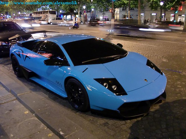 Impressive turquoise Lamborghini LP6704 SV What a beast