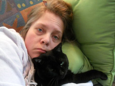 Sick day, with Lucy--Daily Image 2011--February 1