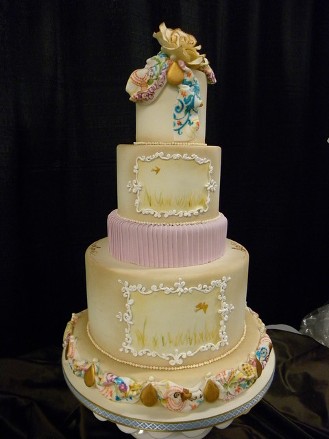 Wedding Cake designed for a specific theme Bohemian chic in Asheville NC