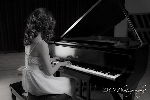 Girl playing the Piano