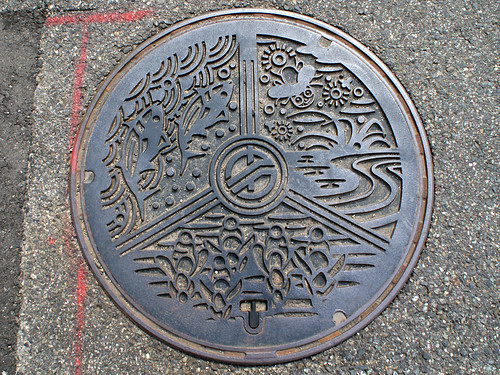 Kaifu Tokusima manhole cover（徳島県海部町のマンホール）