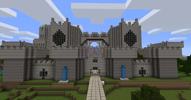 Minecraft Screenshots－Huge Minecraft Castle Town | Flickr - Photo 