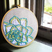Succulent Embroidery Art