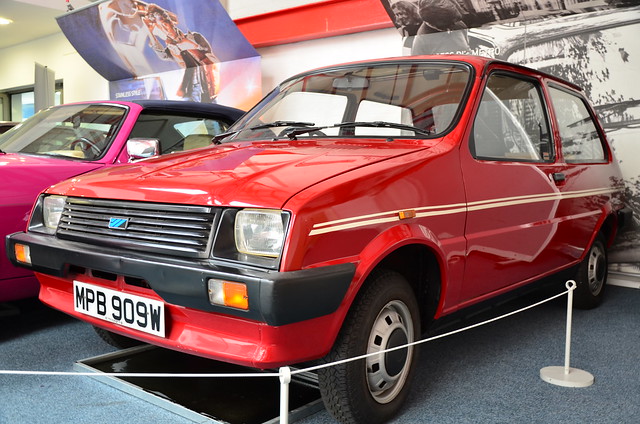 Princess Diana's 1980 Metro on display at the Coventry Motor Museum