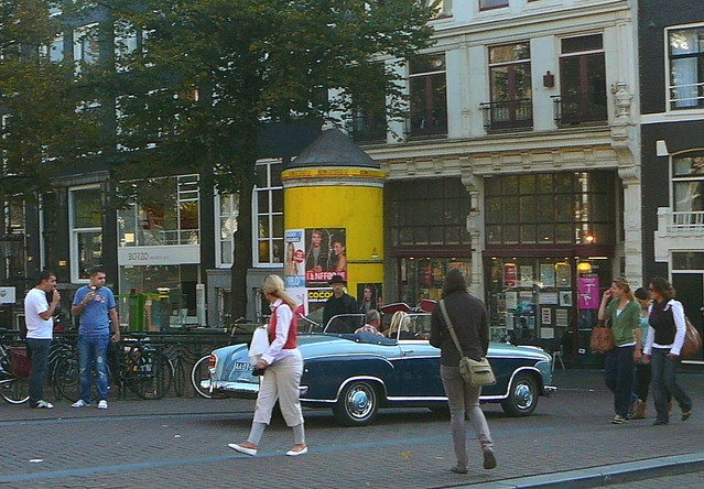 Mercedes 220S 1958 Amsterdam Leidsestraat