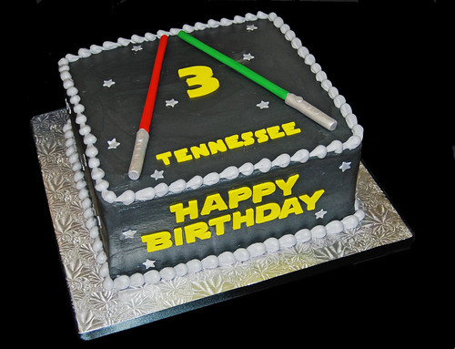 3rd Birthday Cake for a Star Wars celebration
