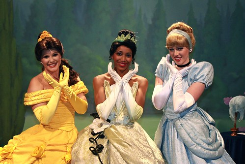 Belle, Tiana and Cinderella