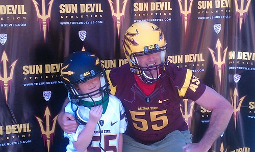 Sun Devil fans rockin the new uniforms at the Spring Game