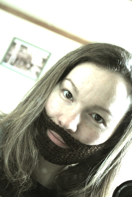 crochet beard my cunning disguise warm winter face furniture