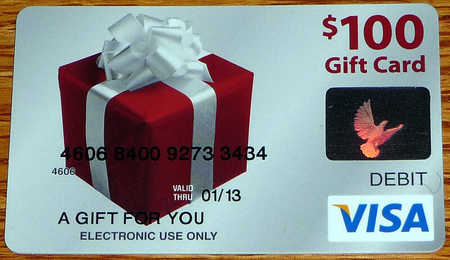Visa 100 Dollars Gift Card Flickr Photo Sharing!