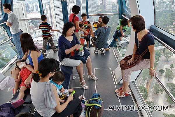 Inside the Singapore Flyer capsule