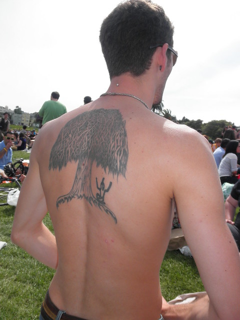 AWESOME BACK TATTOO at the HUNKY JESUS CONTEST 152