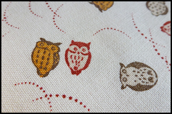 Owl fabric from Saints and Pinners
