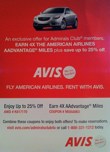 Marketing offer from Avis
