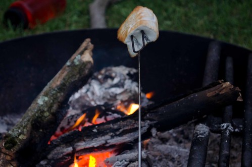 Campfire-toasted homemade vanilla honey marshmallows