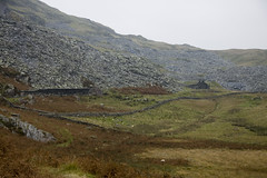Gorseddau railway &  quarry Cwm Ystradllyn, probably the best planned & designed slate quarry in Wales, but the quality of the slates was very poor , which led to the early closure.