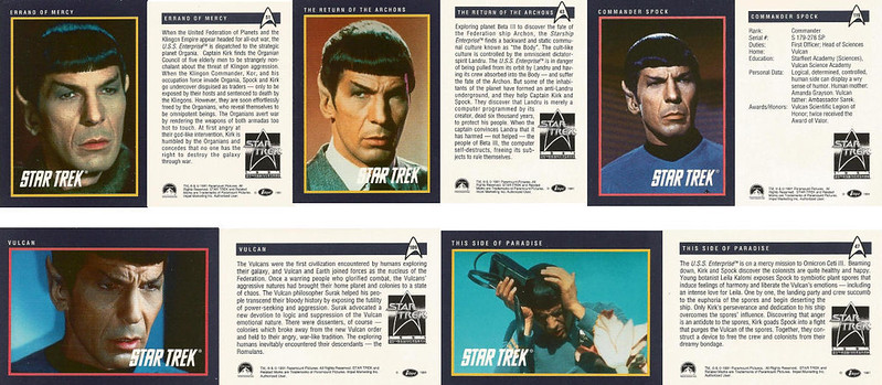 25th Anniversary Star Trek Tradingcards