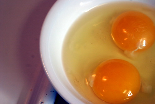 Egg yolks and whites