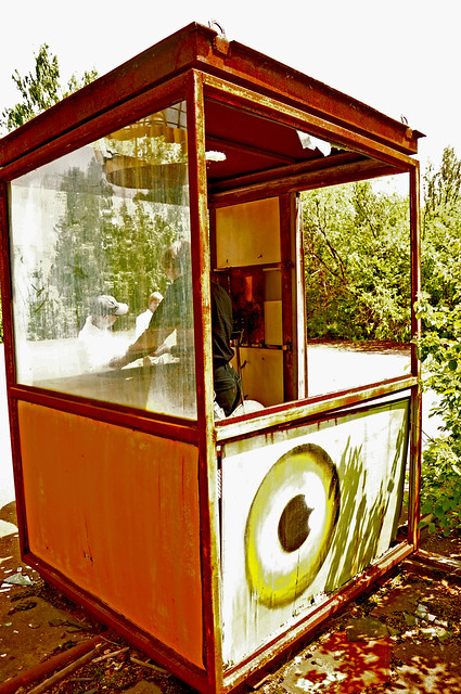 ticket booth at the Pripyat fun fair