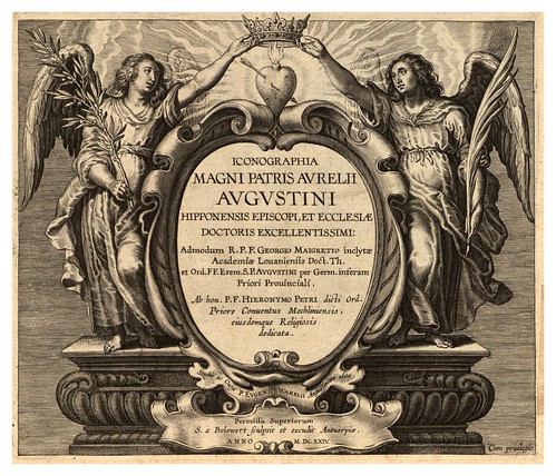 001-Portada-Iconographia magni patris Aurelli Augustini…1624-Grabados de Boetius Bolswert- Cortesia de Villanova University