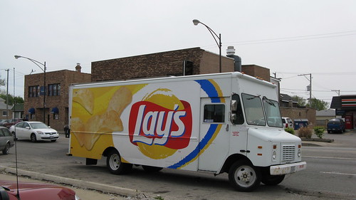 Lay's Potato Chips delivery truck.  Chicago Illinois USA. April 2012. by Eddie from Chicago