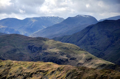 Far Eastern ridgelines leading to Fairfield and St Sunday Crag
