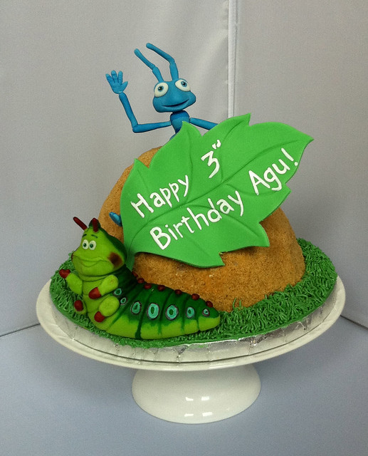 A Bug's Life Cake anthill serves 15 with handsculpted and handpainted 
