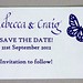 Butterfly Save the date Magnet copy