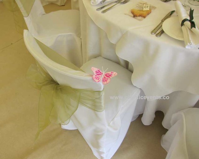 Classic Events Butterfly Themed Country Wedding Chair Decoration