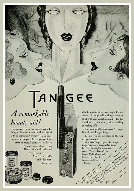 Vintage Advert for Tangee Lipstick and Rouge - Photoplay Apr 1928