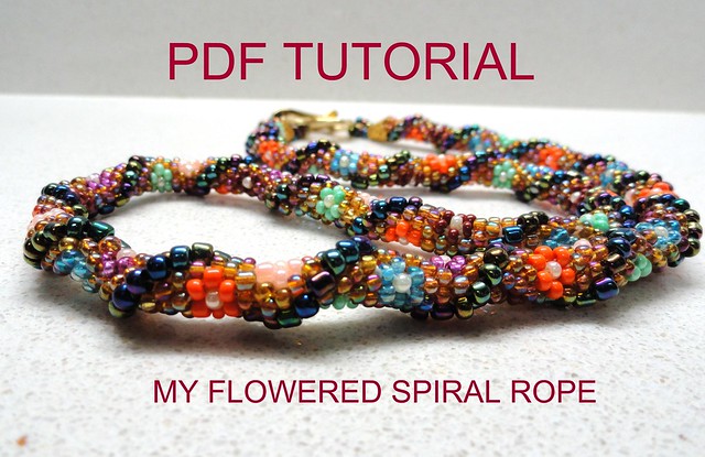 How to stitch beads in the spiral weave pattern for jewelry