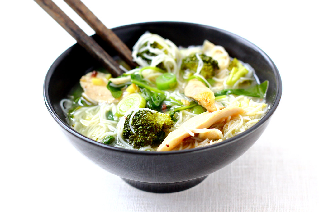 Chicken Ginger Soup with Noodles