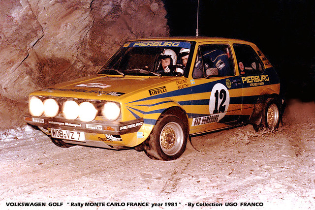 C VOLKSWAGEN GOLF Rally Monte Carlo MONACO year 1981 VOLKSWAGEN GOLF