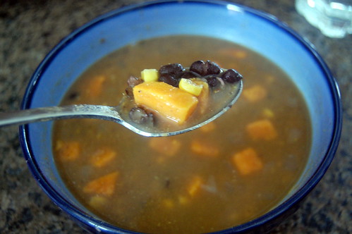 black bean and sweet potato soup