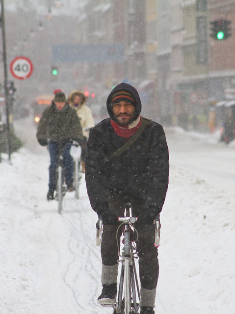 Snowstorm Calm and Cool - Winter Cycling in Copenhagen