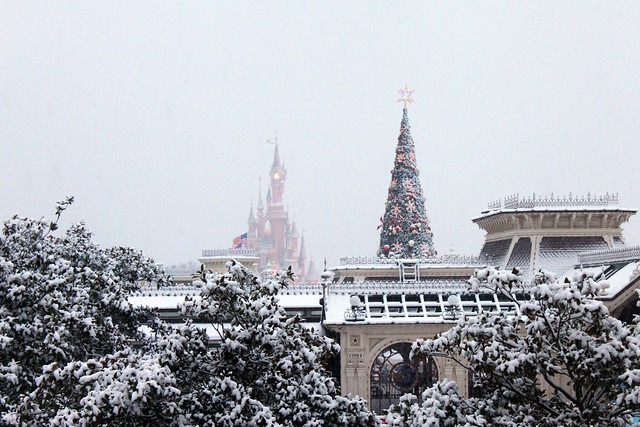 View of Main Street in the snow, from Inventions