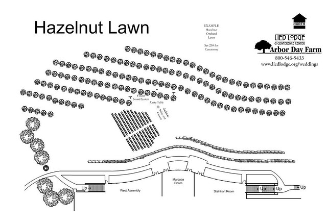 The Hazelnut Lawn is the one of the most popular outdoor wedding locations